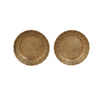 Handcrafted Brass Snack Bowl with Intricate Carvings (Set Of 2)