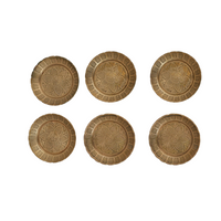 Handcrafted Brass Snack Bowl with Intricate Carvings (Set Of 2)