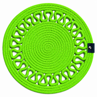 Handcrafted Round Braided Table Mat Set of 4