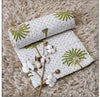 Turtle Design Handcrafted Block Printed Kids Quilt