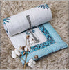 Turtle Design Handcrafted Block Printed Kids Quilt