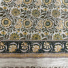 Sunflower Bloom Block Print Cotton Throw | Perfect for Living Room and Bedroom Decor