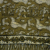 Rustic Bird Motif Block Print Cotton Throw  | Perfect for Living Room and Bedroom Decor