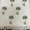 Koala & Palm Tree Block Print Kids Cotton Throw  | Perfect for Living Room and Bedroom Decor