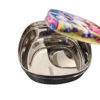 Cute Kids Lunch Box | Printed Stainless Steel Food Container | School Tiffin Box | Child-Friendly Design