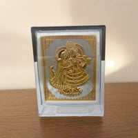 Golden Radha Krishna Decorative Frame for Home & Office