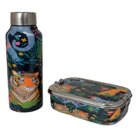 Stainless Steel Lunch Box & Water Bottle (750Ml) Set