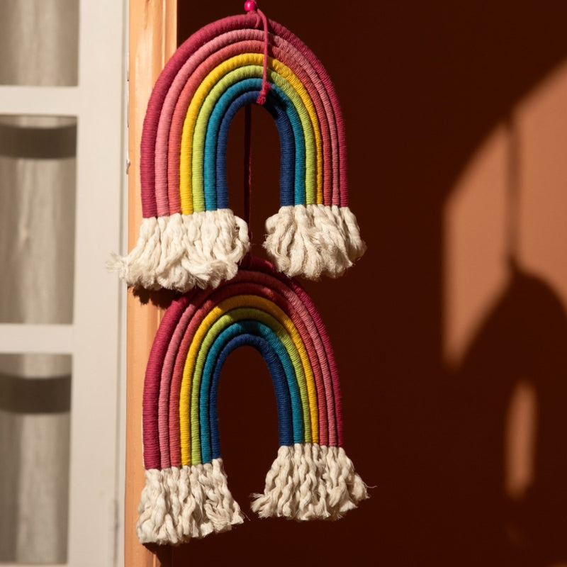 Kids Room Macrame Rainbow Sojourn