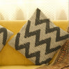 Wavy Design Cotton Cushion with Filler (Set Of 2)