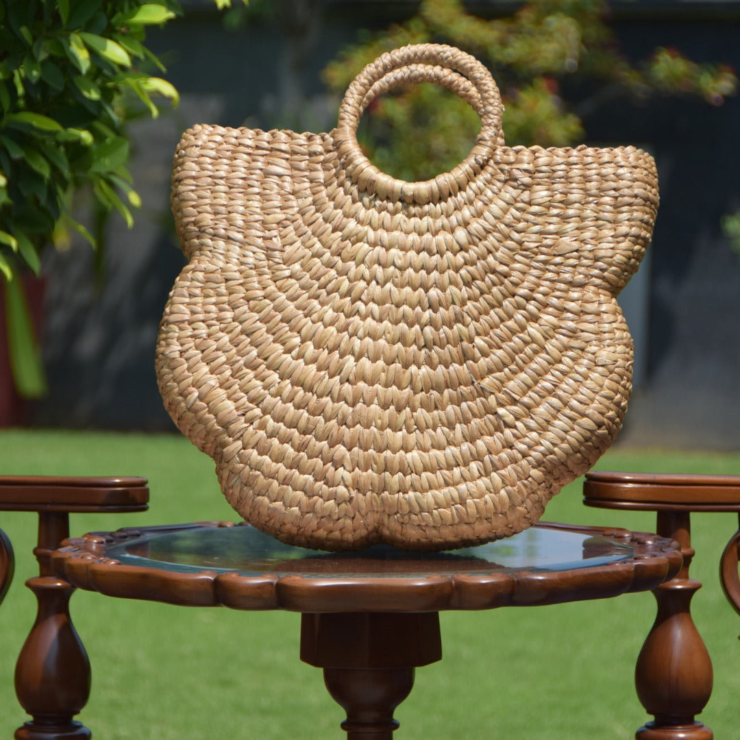Bamboo Rattan Purse Round Round Rattan Bali Bag - Main Image