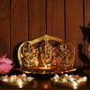 Ganesh, Lakshmi, Saraswati 5 Batti Diya | Decorative Iron Oil Lamp