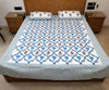 Handcrafted Block Printed Quilted Bedcover With Two Pillowcases