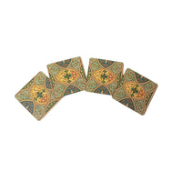 Elegant Print MDF Coaster – Stylish & Durable Design (Set of 4)