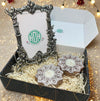 Diwali Gift Box – Photo Frame & Wooden Diya Combo