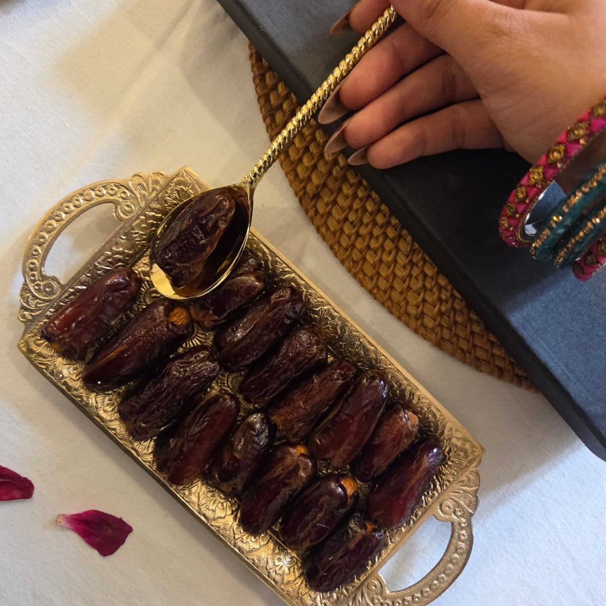 Handcrafted Brass Snack Tray Eid Gift