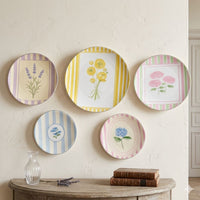 Decorative Metal Wall Plates Set of 5