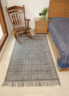 Dots and Diamonds Block Printed Dhurrie Rug