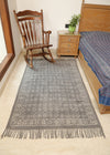 Dots and Diamonds Block Printed Dhurrie Rug