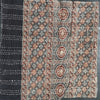 Ajrakh with Kantha Bedcover | Artisan-Made 100% Cotton Bedspread