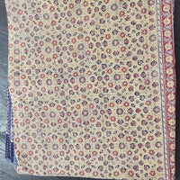Ajrakh with Kantha Bedcover | Artisan-Made 100% Cotton Bedspread