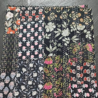 Handcrafted Block Print Bedcover with Patchwork | Artisan-Made 100% Cotton Bedspread