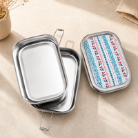 Eco-Friendly Ethnic Meenakari 2-Tier Steel Tiffin
