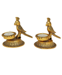 Parrot Tealight Holders Set of 2