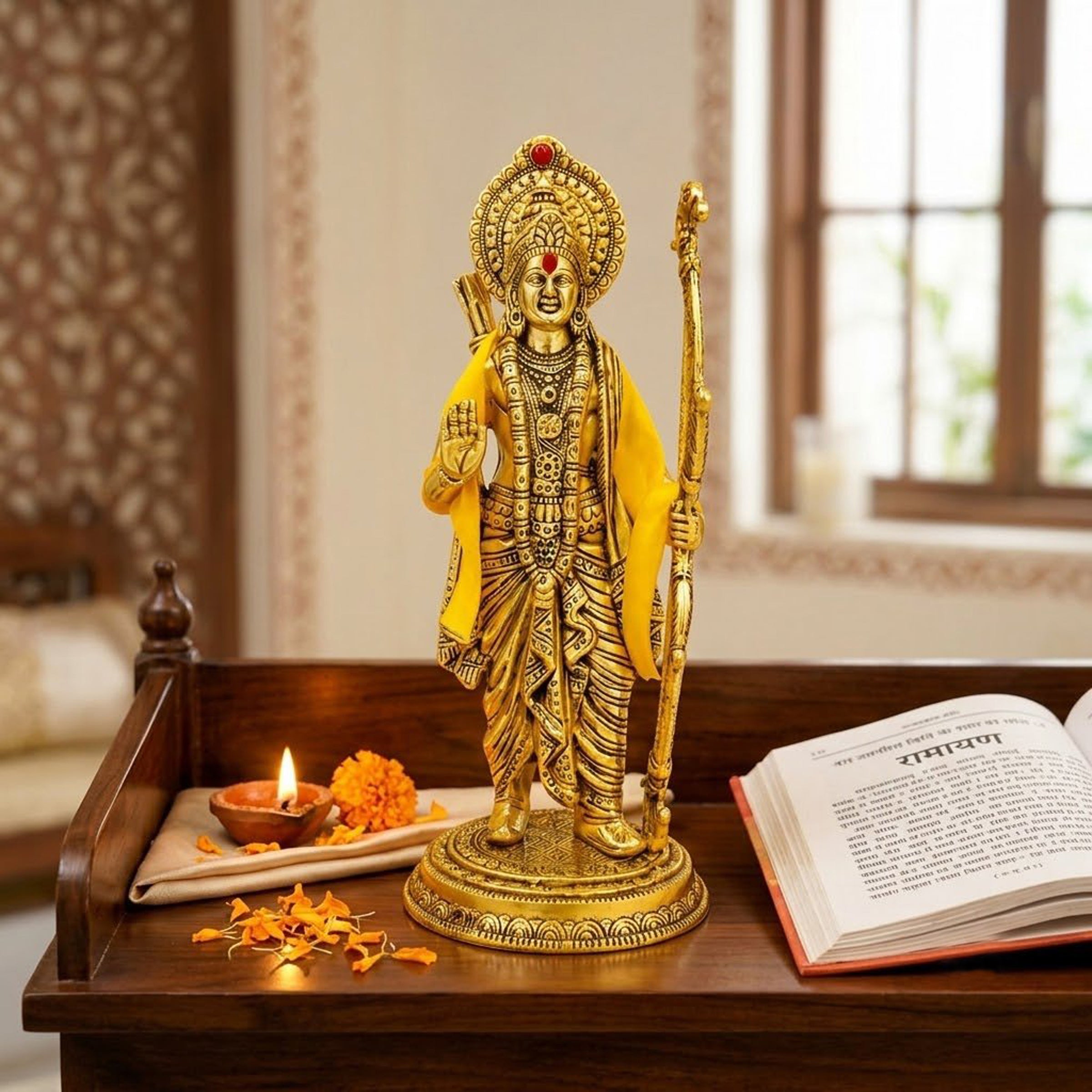 Lord Ram Idol – Gold Finish