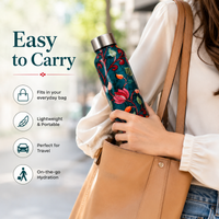 Traditional Design Handcrafted Eco-Friendly Meenakari Steel Bottle(1L)