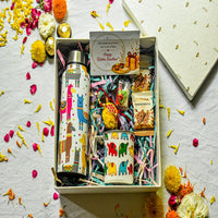 Premium Rakhi Gift Box- Llama Bottle+ Elephant Mug