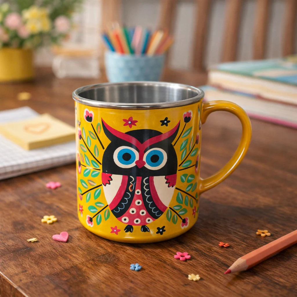 Premium Rakhi Gift Box-Zoo Snacks Box + Owl Mug
