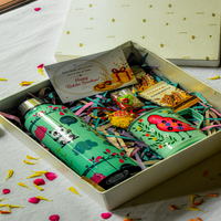 Premium Rakhi Gift Box- Panda Bottle+ Bird Mug