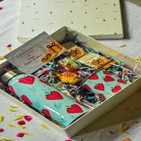Premium Rakhi Gift Box- Strawberry Bottle+ Strawberry Mug